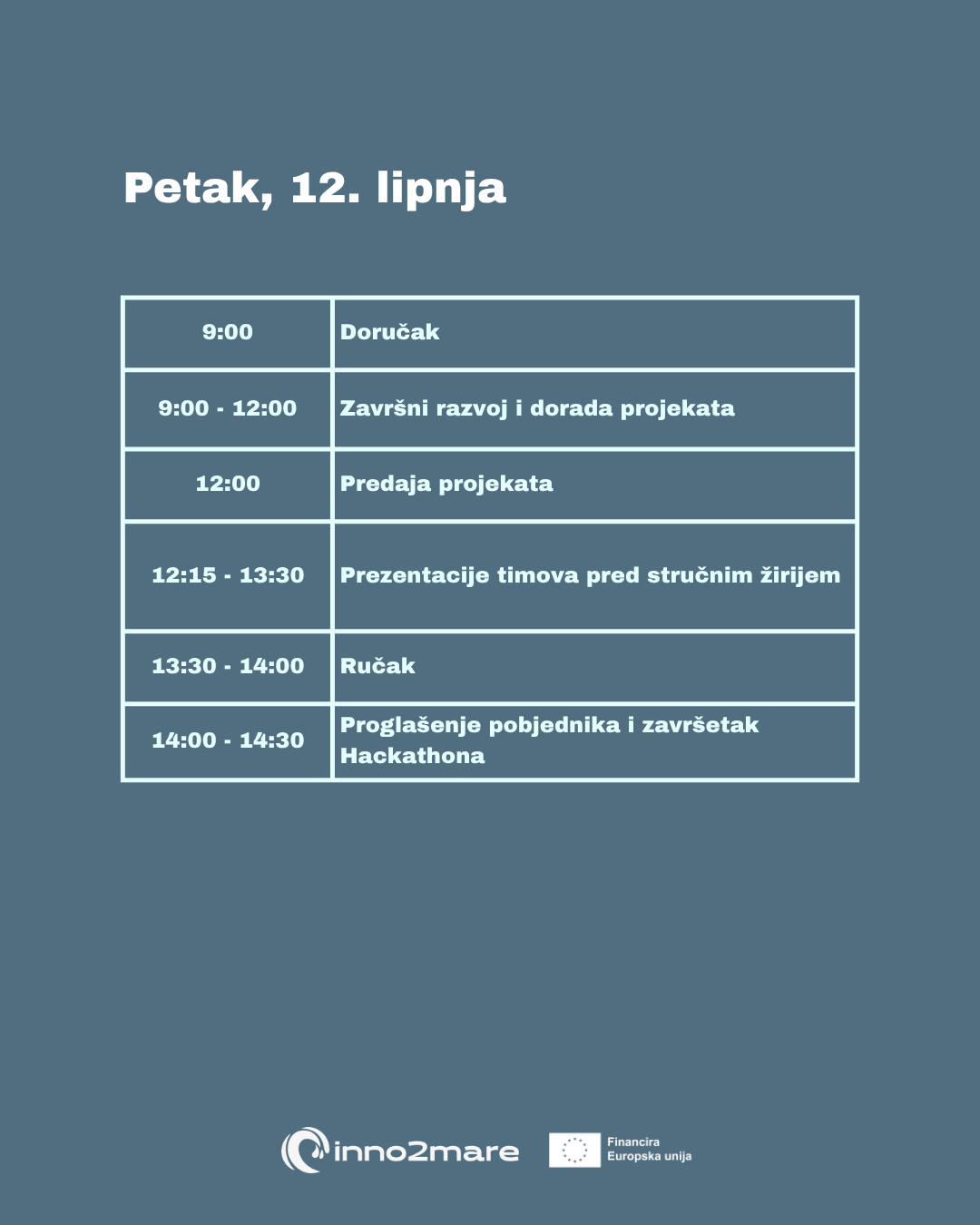 Raspored Hackathona 1206 IG